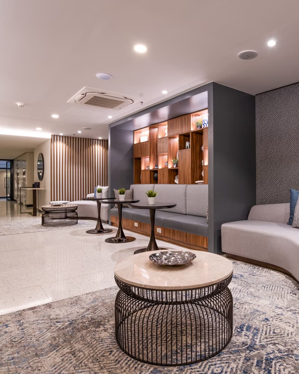 Interior of a modern show studio