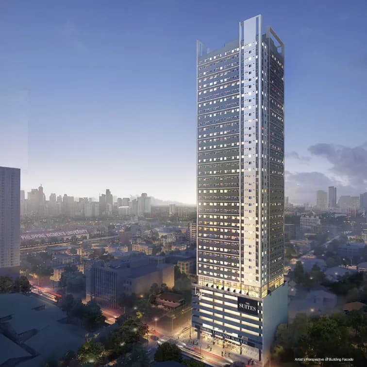 The Suites at Torre Lorenzo Malate rising above the Manila skyline.