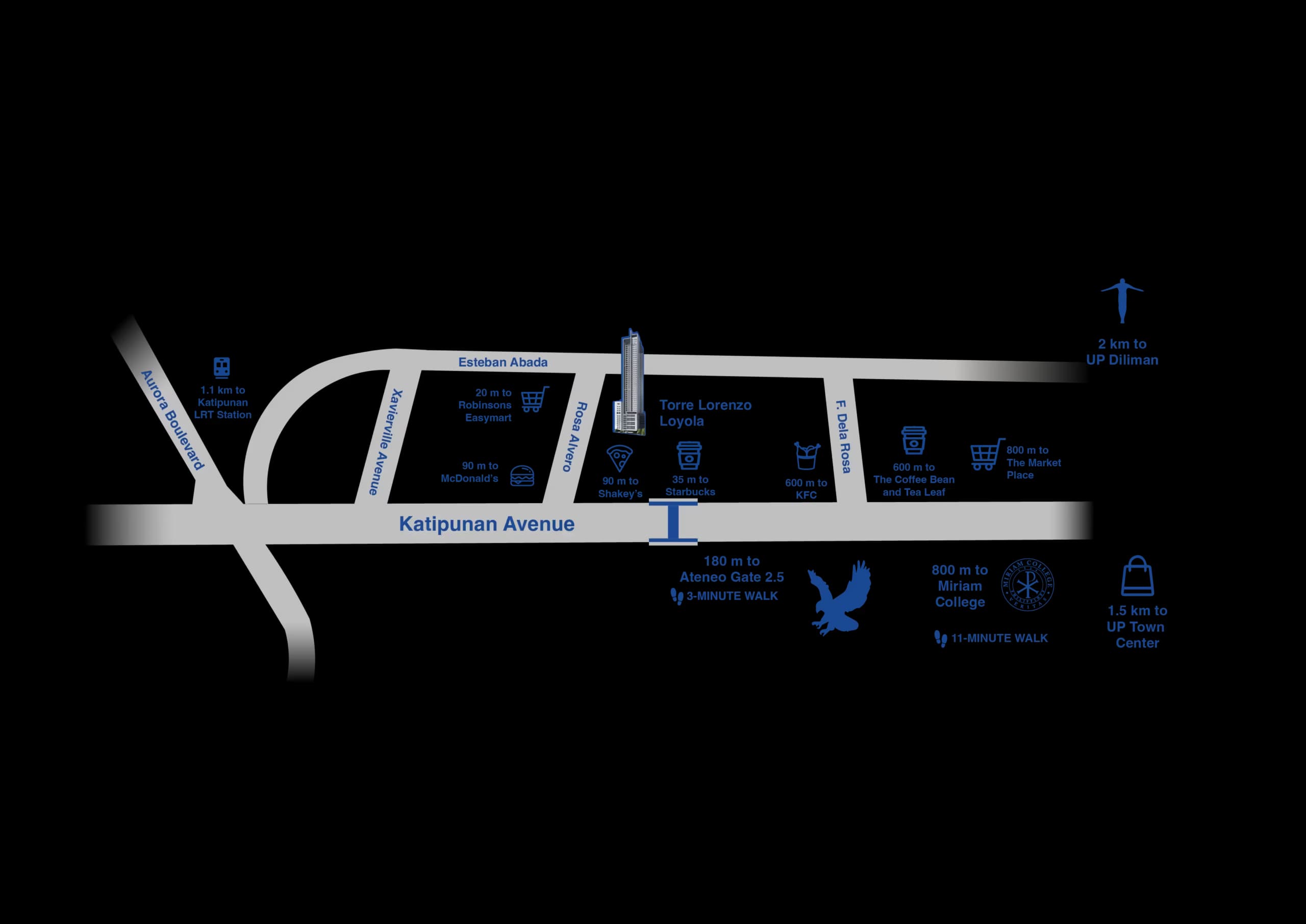 Torre Lorenzo Loyola West Tower location map